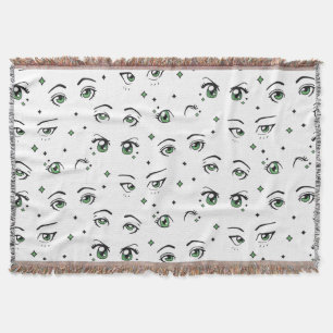 COBERTOR ANIME EYE PATTERE DESIGN