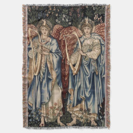 Cobertor “Anjos Louvando” por Edward Burne-Jones