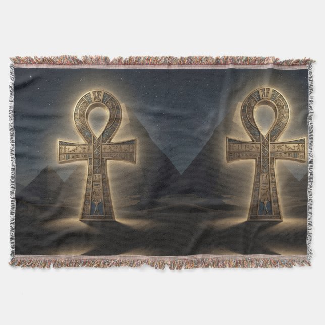 Cobertor Ankh Symbol Meaning – Key of Life´6 (Frente)