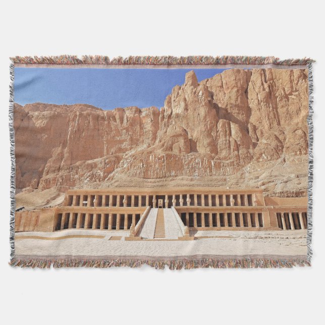 Cobertor Antigo Egito Hatshepsut Deir Bahri Temple Luxor (Frente)