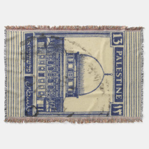 Cobertor antigo selo palestino 1920_ palestine folklor