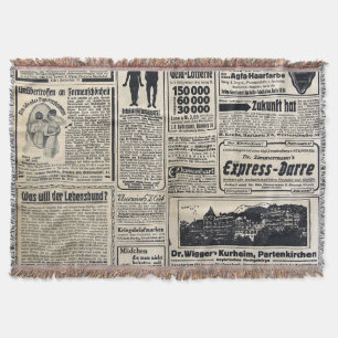 Cobertor Anúncios antigos em jornais alemães 1917