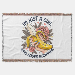 Cobertor Apenas Uma Garota Que Ama Bananas