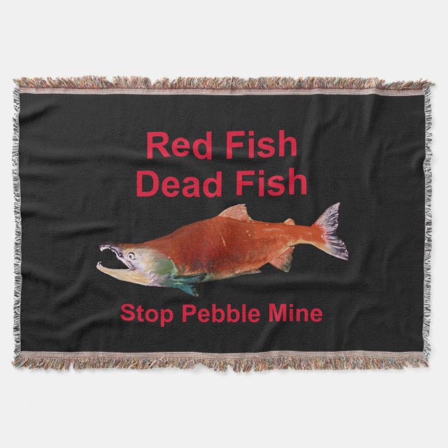 Cobertor Após o Salmão - Parar o Pebble Mine (Frente)