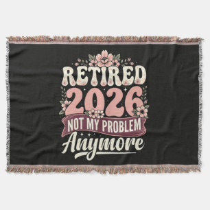 Cobertor Aposentado 2026 Não É Mais Meu Problema Floral