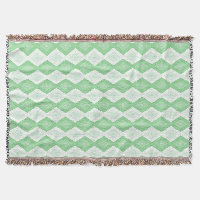 Cobertor Apple green diamond pattern (Frente)