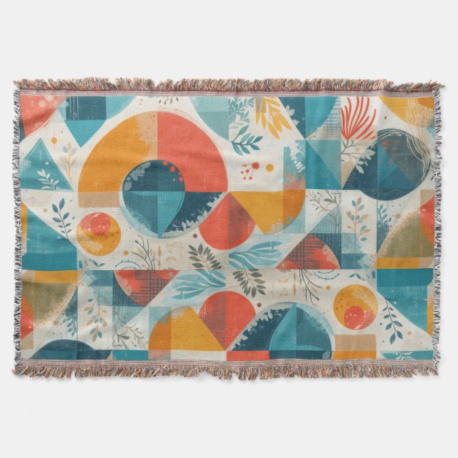 Cobertor Aqua-Abstração Gráfica (Frente)