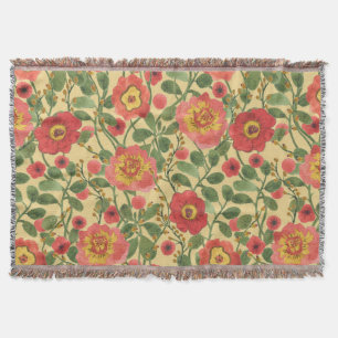 Cobertor Aquarela Floral Retroativa: Elegância do Eterno