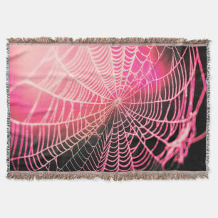 Cobertor Aranha-Aranha Preta-Rosa-Quente-Assustadora-Louca