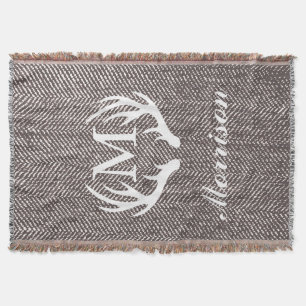 Cobertor Arenque, Veado Branco, Formadores Monogramados