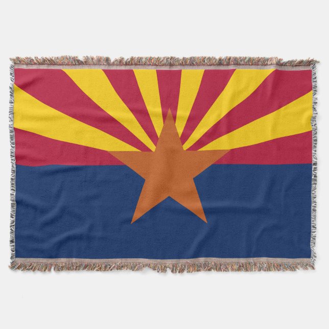 Cobertor Arizona Patriótico do Estado da Impressão (Frente)