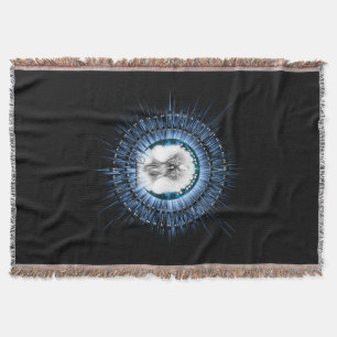 Cobertor Arsencia Arte Fractal Eetética Prateada Leve