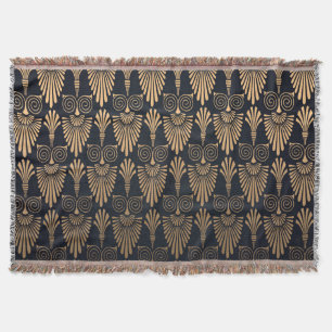 Cobertor Art Deco Black Dourado: Retro.