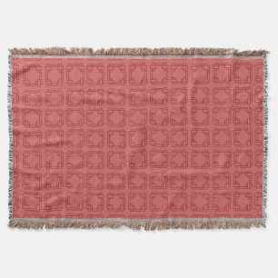 Cobertor Art Deco Red Squares