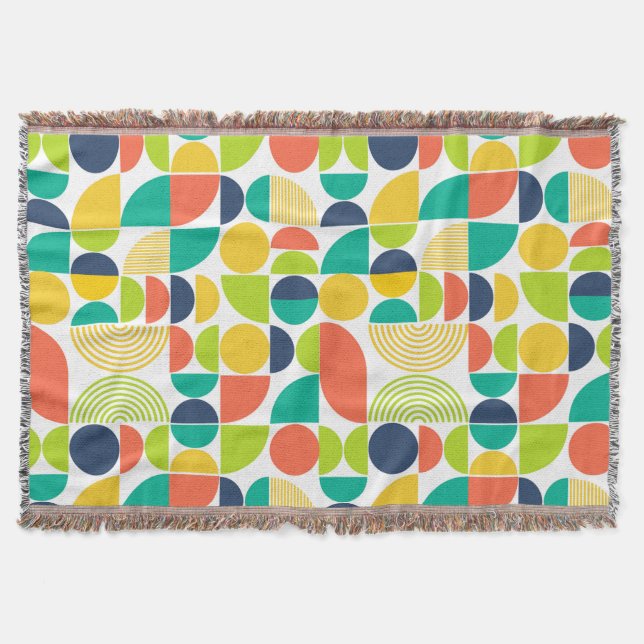 Cobertor Arte da Abstrato de Imagem Moderna do Século Médio (Frente)