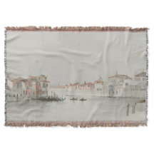 Arte de Esboço do Canal de Veneza Neutro e Suave