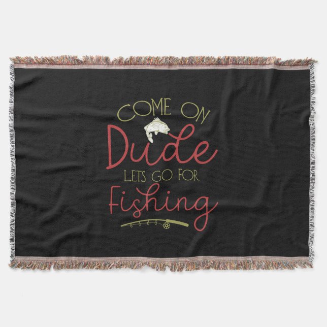 Cobertor Arte De Pesca Deixa Para Pescar (Frente)