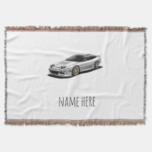 Cobertor arte do nissan 240sx desenhada à mão