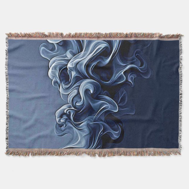 Cobertor Arte Emocional Azul Fumada (Frente)