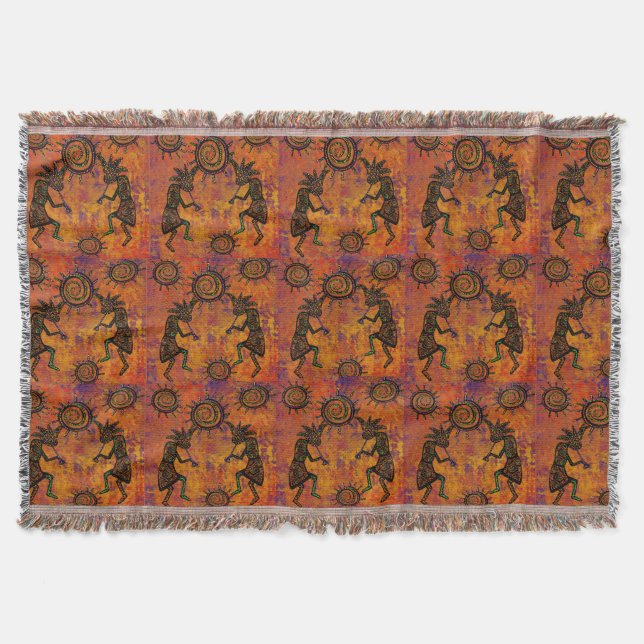 Cobertor Arte Kokopelli  (Frente)