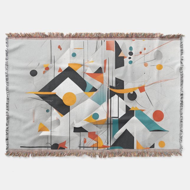 Cobertor Arte moderna abstrata (Frente)