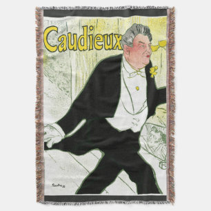 Cobertor Arte Nova Vintage, Caudieux por Toulouse Lautrec