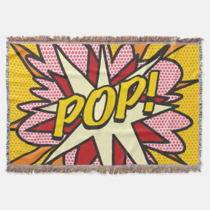 Cobertor Arte Pop de Quadrinhos Divertidos da POP Retrô