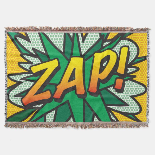 Cobertor Arte Pop de Quadrinhos ZAP (Frente)