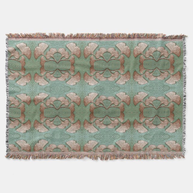 Cobertor Artesanato Gingko Throw Blanket (Frente)