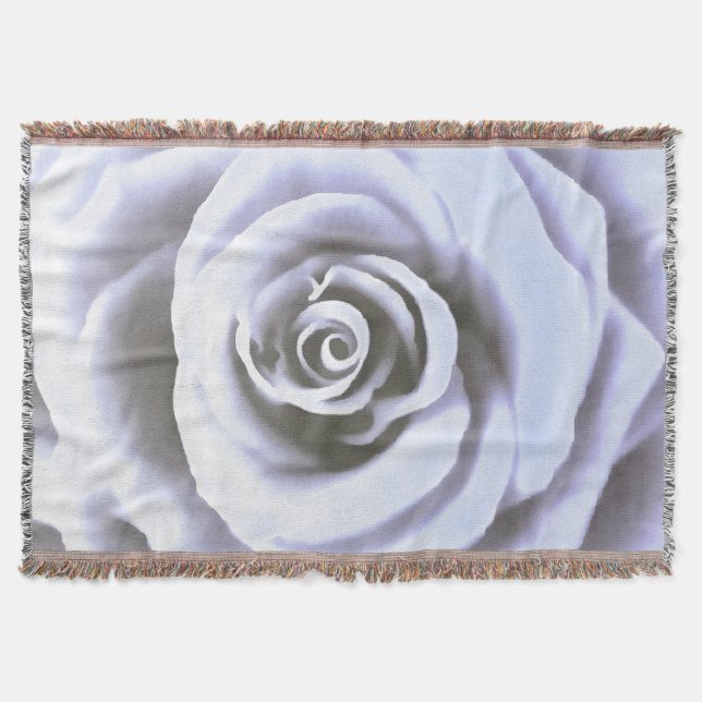 Cobertor Artístico Grande Rosa Azul Pálido (Frente)