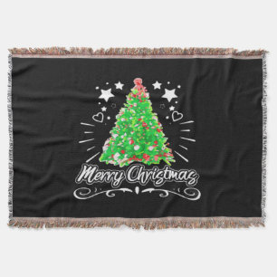 Cobertor Árvore de Natal Feliz Natal Essencial