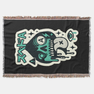 Cobertor Ás de Espadas — Katakana com cabeça de gargalo