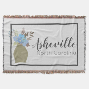 Cobertor Asheville, Carolina do Norte Parada Font Modern