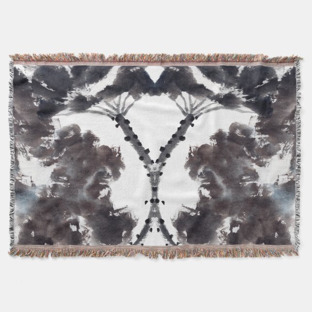 Cobertor Asiatische Kunst mit Lotusblätter Motiv (Frente)