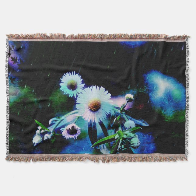 Cobertor Asters Aglow Throw Blanket (Frente)
