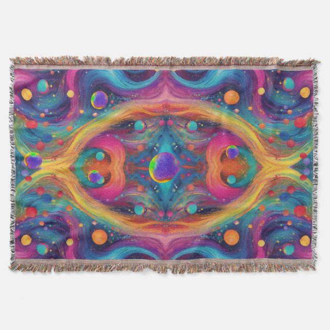 Cobertor Astrology planet space galaxy universe  (Frente)