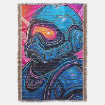 Astronauta Neon Cyberpunk
