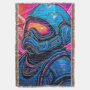 Cobertor Astronauta Neon Cyberpunk
