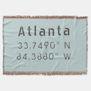Cobertor Atlanta Latitude & Longitude