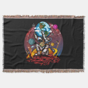 Cobertor Atlas Astronauta Segurando a Terra Arte Épica da G