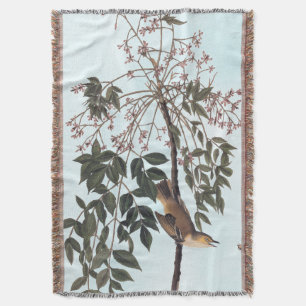 Cobertor Audubon White Eyed Vireo Song Bird Art
