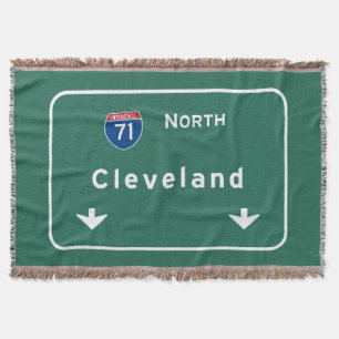 Cobertor Autoestrada da estrada nacional de Cleveland Ohio