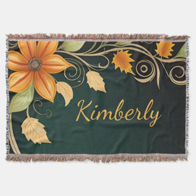 Cobertor Autumn Blossom Elegance (Frente)