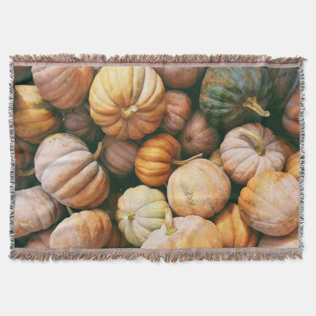 Cobertor Autumn Pumpkins (Frente)