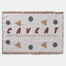 Cobertor Aviso Pense Por Favor