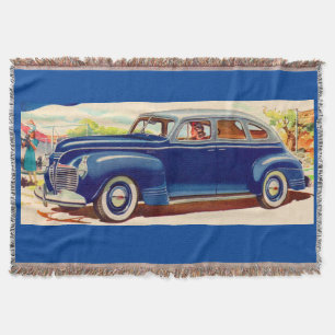 Cobertor azul 1941 Plymouth