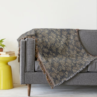 Cobertor Azul pacífico e baías de creme