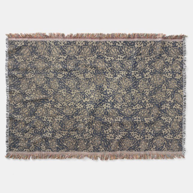 Cobertor Azul pacífico e baías de creme (Frente)