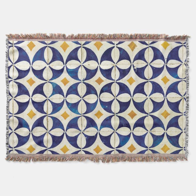 Cobertor Azulejos Portugueses - Azulejo Pattern Design (Frente)