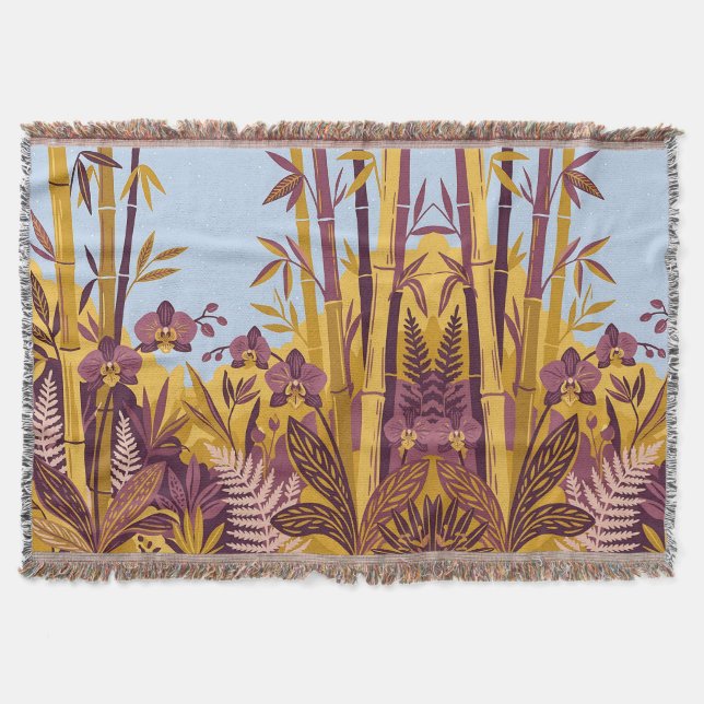 Cobertor Bamboo Forest Blankets – Folk Art Style (Frente)